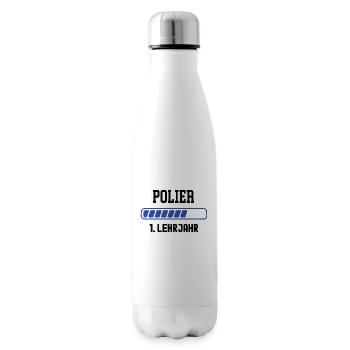 Ausbildung Polier 1. Lehrjahr Polierausbildung - Isolierflasche - Weiß - Rechts