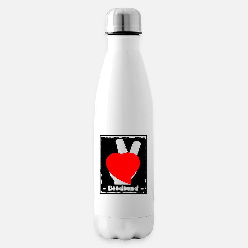 Blödländchen - Isolierflasche - Weiß