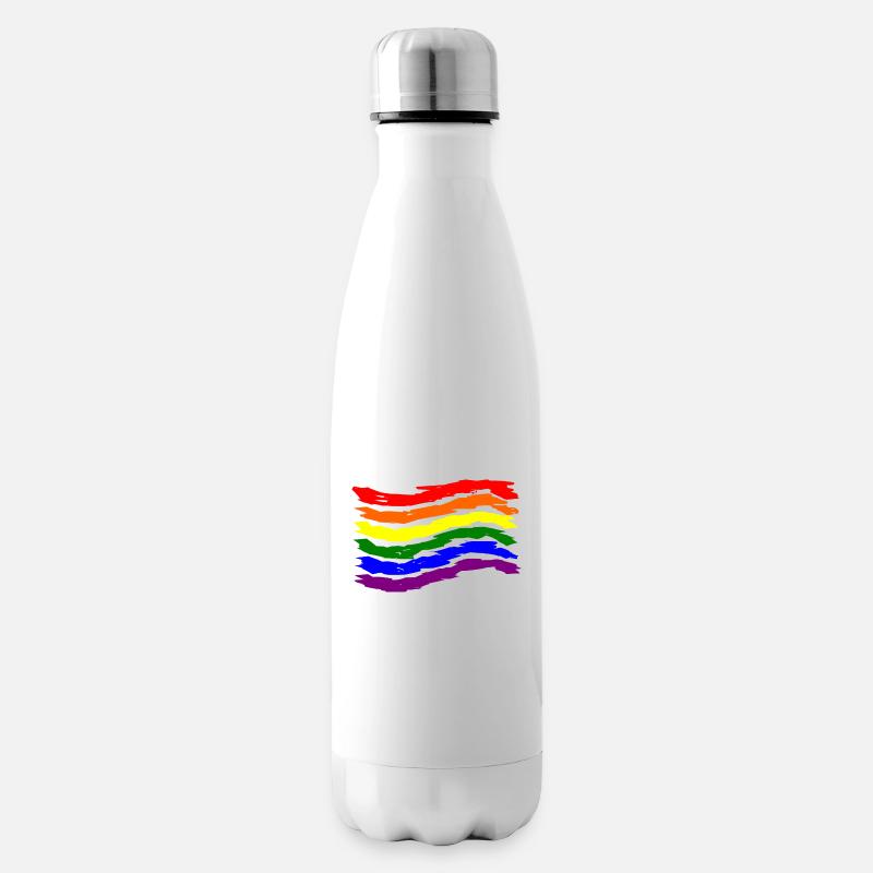 lgbt - Bouteille isotherme - blanc