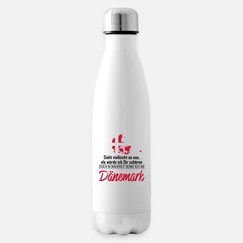 Dänemark Wahrheit - Isolierflasche - Weiß