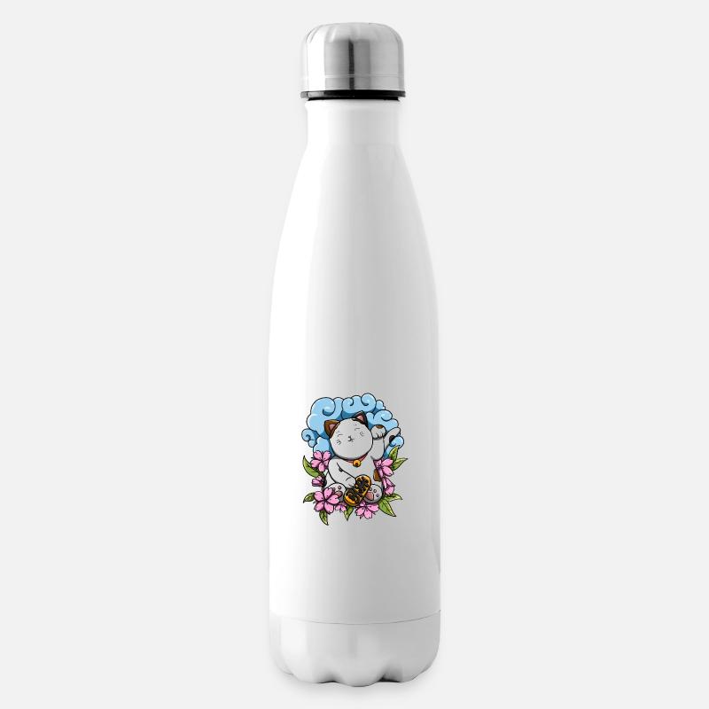 Maneki Neko! - Bouteille isotherme - blanc