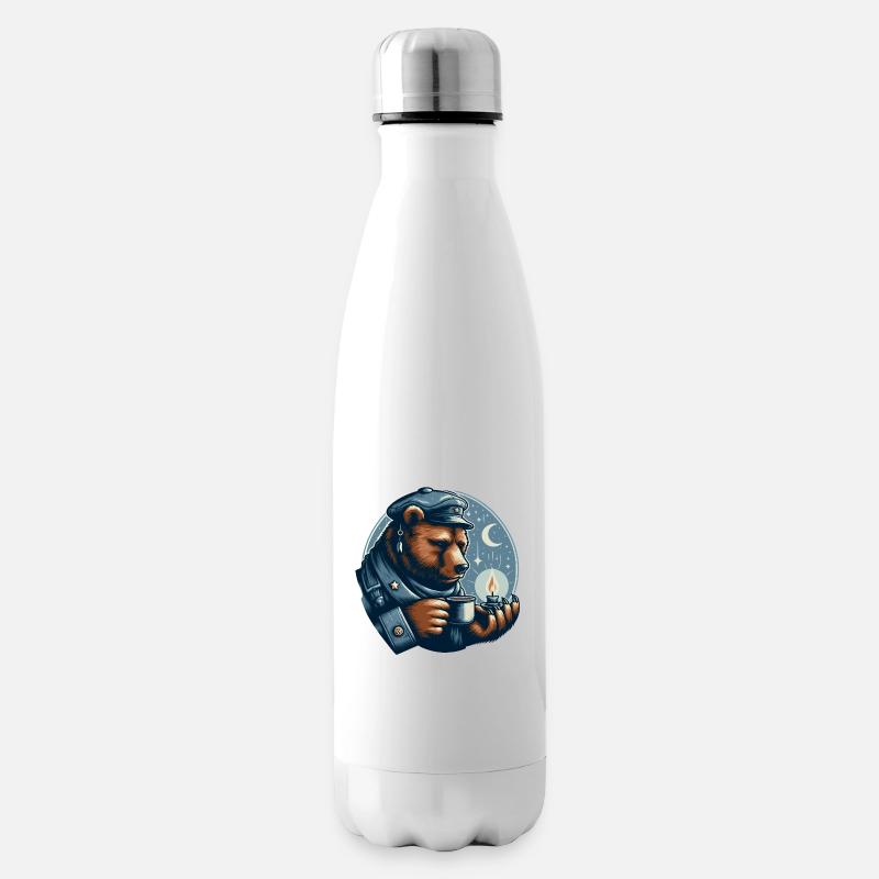 BÄR TEELICHT MONDSCHEIN MARITIM KAFFEE TEE NORDEN - Isolierflasche - Weiß