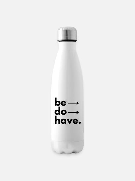 be do have - Insulated Water Bottle - white