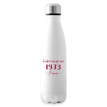 MADE IN FRANCE 1973 - Bouteille isotherme - blanc - Droite
