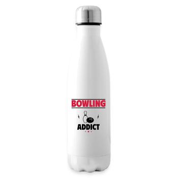Bowling Süchtig - Isolierflasche - Weiß - Rechts