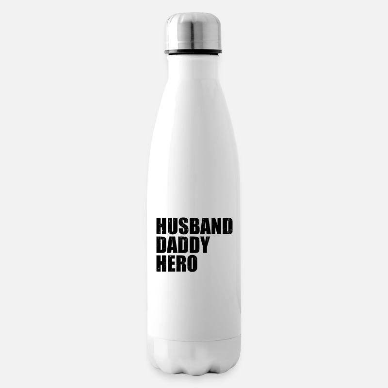 Ehemann Daddy Hero - Isolierflasche - Weiß