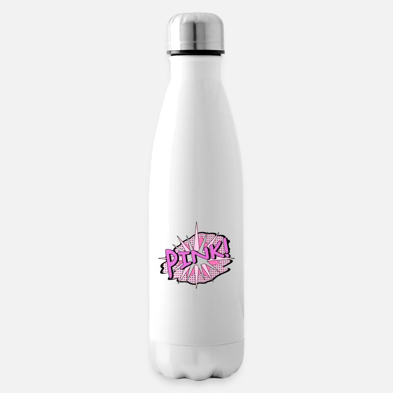 Explosion rose - Bouteille isotherme - blanc