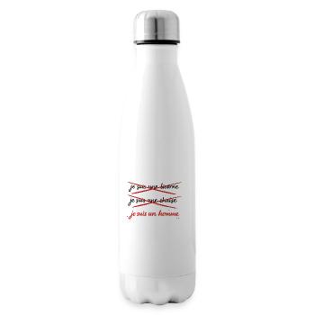 Je_suis_un_homme - Bouteille isotherme - blanc - Droite