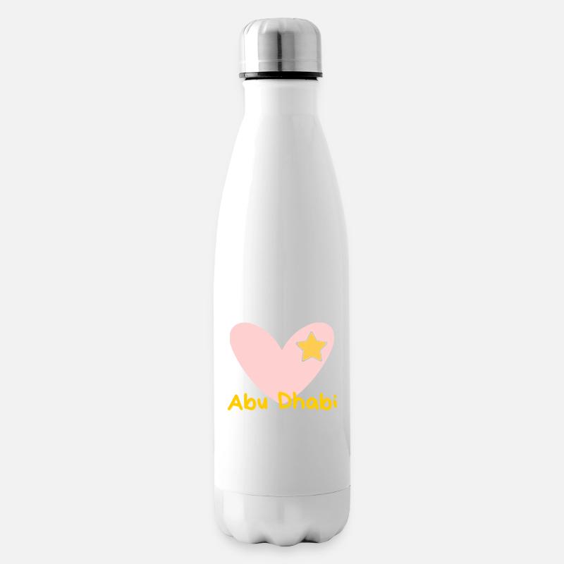 Abu Dhabi - Reise - Arabischen Emirate - Souvenir - Isolierflasche - Weiß
