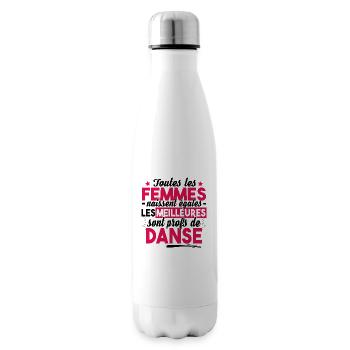 Prof Professeur Danse Métier Humour Cadeau - Bouteille isotherme - blanc - Droite