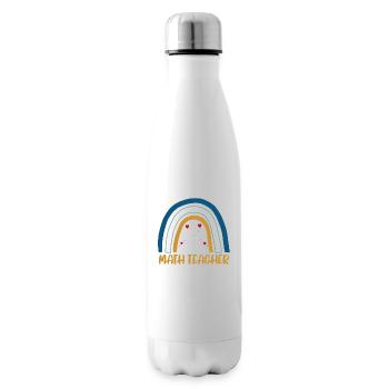 Conception de professeur de mathématiques pour professeur de mathématiques - Bouteille isotherme - blanc - Droite