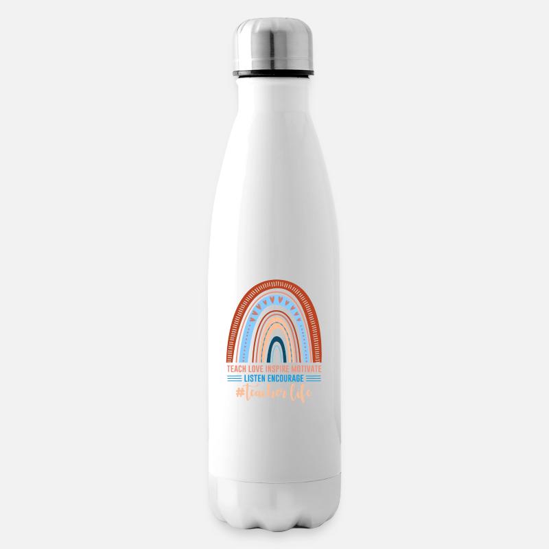 Conception de la vie des enseignants pour des enseignants inspirants - Bouteille isotherme - blanc