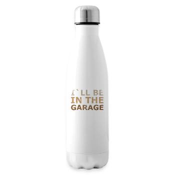 Je serai dans la conception de garage pour la mécanique - Bouteille isotherme - blanc - Droite