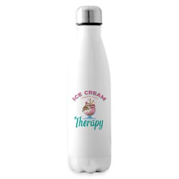 Eiscreme Billiger Als Therapie Für Gefrorene - Isolierflasche - Weiß - Rechts