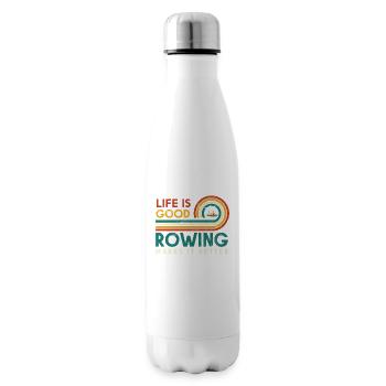 Life Is Good Rowing Makes It Better For - Insulated Water Bottle - white - Right