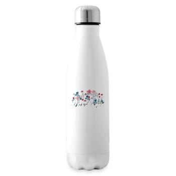 Spread Kindness Like Wildflowers - Insulated Water Bottle - white - Right