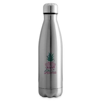 Aloha, Ananas, Und, Flamingo, Design, Für, Beach - Isolierflasche - Lightsilver - Rechts