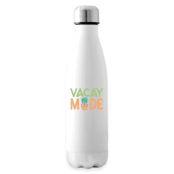 Vacay Mode Ananas Design Für Strandliebhaber - Isolierflasche - Weiß - Rechts