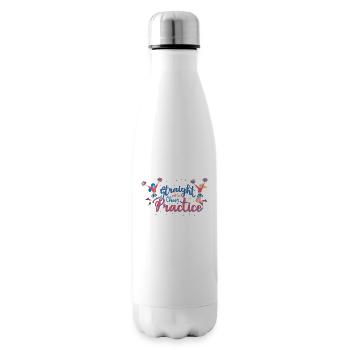 Straight Outta Cheer Practice for Cheerleaders - Insulated Water Bottle - white - Right
