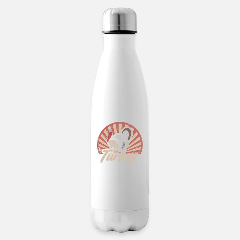 Truthahn - Isolierflasche - Weiß