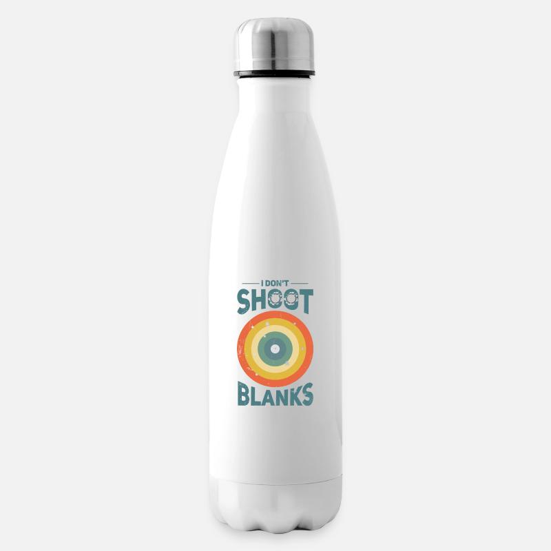 Ich Schieße Nicht Mit Platzpatronen, Vater - Isolierflasche - Weiß