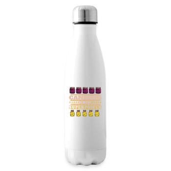 Canned food is my superpower, canned food - Insulated Water Bottle - white - Right