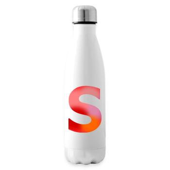 Buchstabe S - Isolierflasche - Weiß - Rechts