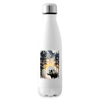 Wild Boar - Hunting - Insulated Water Bottle - white - Right