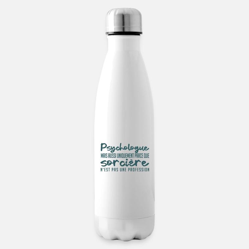 Psychologue Sorcière - Bouteille isotherme - blanc