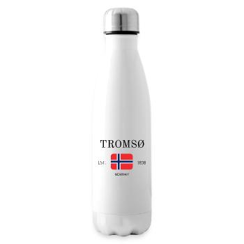 Tromso - Troms - Norwegen - Souvenir - Reise - Isolierflasche - Weiß - Rechts