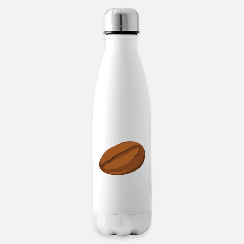 Kaffeebohne - Isolierflasche - Weiß