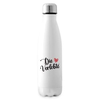 Die Verlobte Freundin Verloben Verlobung Hochzeit - Isolierflasche - Weiß - Rechts