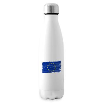 Europa Flagge Sterne Fahne EU - Isolierflasche - Weiß - Rechts