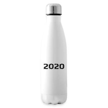 Vintage 2020 Born Birthday Retro 2020 - Insulated Water Bottle - white - Right