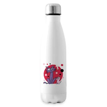 Que veux-tu, chat nain ? - Bouteille isotherme - blanc - Droite