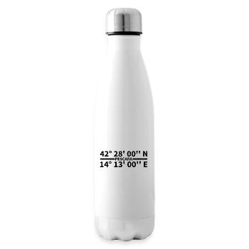 Pescara coordinates - Insulated Water Bottle - white - Right