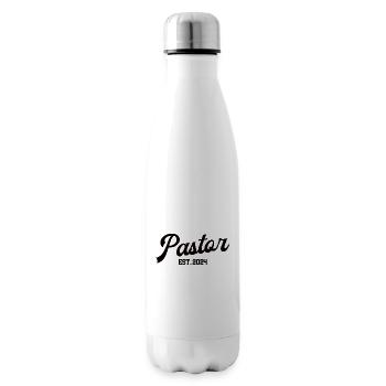 Pastor 2024 Jubiläum Geburtstag Kirche Geistlicher - Isolierflasche - Weiß - Rechts