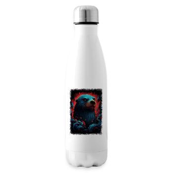 Beer Pun Birthday Animal Humor - Insulated Water Bottle - white - Right