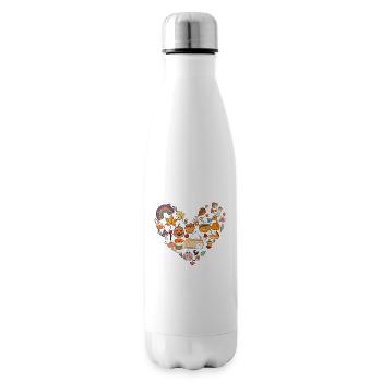 Groovy Halloween, Kürbis - Isolierflasche - Weiß - Rechts