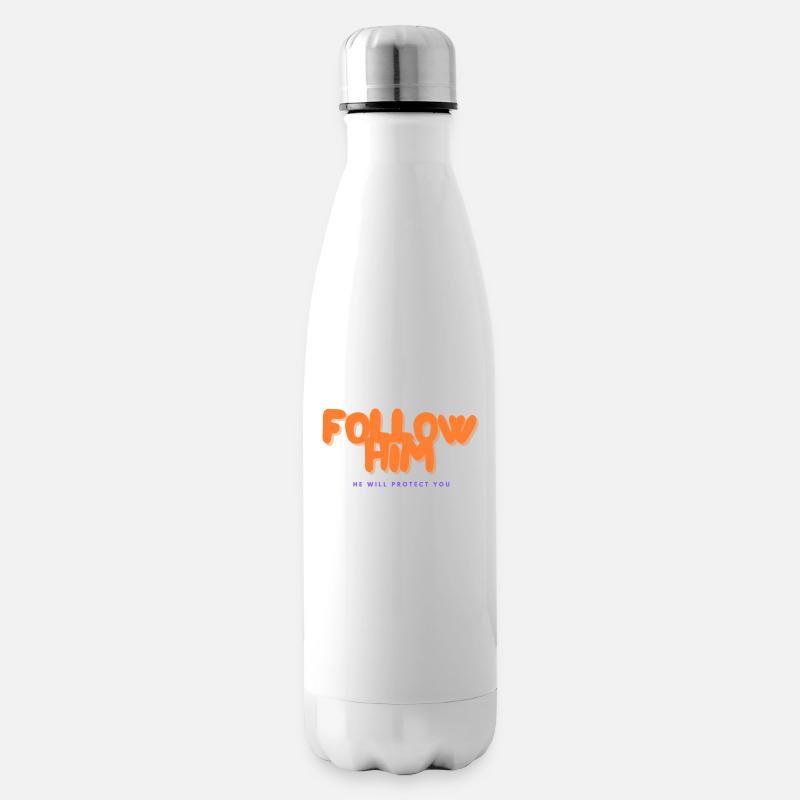 Follow Him - Isolierflasche - Weiß