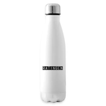 Ratingen Airport Sign - Insulated Water Bottle - white - Right