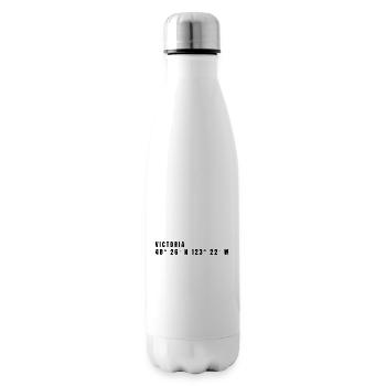 Victoria Canada Coordinates - Insulated Water Bottle - white - Right