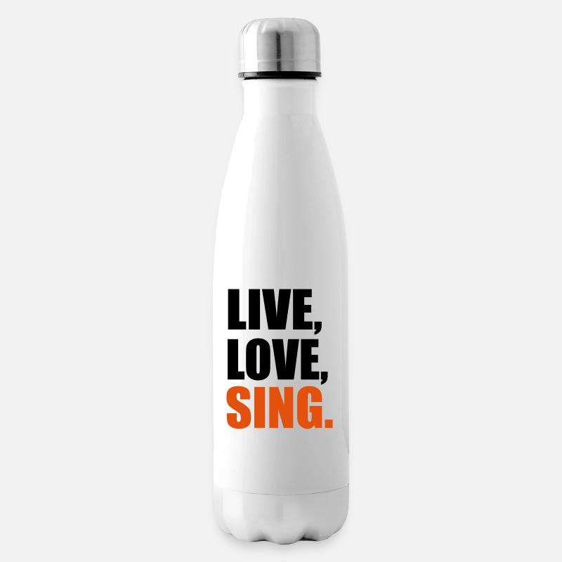 singen - Isolierflasche - Weiß