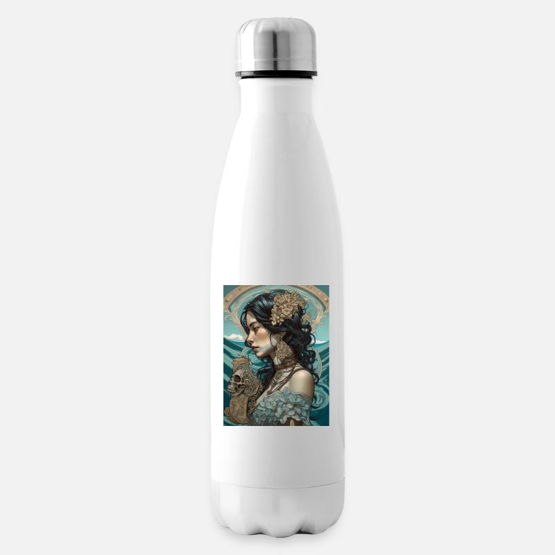 Ghotische Klasse - Isolierflasche - Weiß