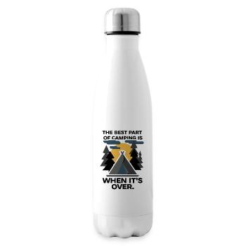 The Best Part Of Camping Is When It's Over Funny C - Insulated Water Bottle - white - Right