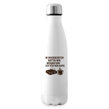 In Modemzeiten hatten wir Zeit für Kaffee - Isolierflasche - Weiß - Rechts
