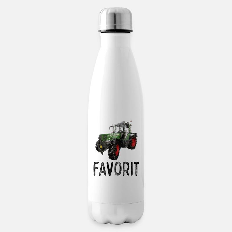 Traktor Favorit Retro Vintage Design - Isolierflasche - Weiß