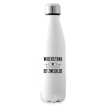 Widerstand ist zwecklos - Isolierflasche - Weiß - Rechts