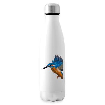 Fliegender Eisvogel - Isolierflasche - Weiß - Rechts