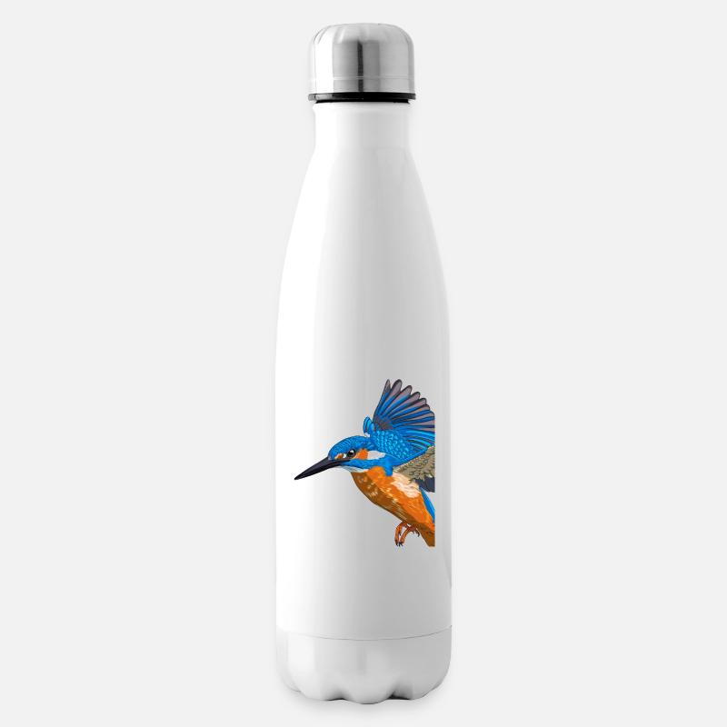 Martin-pêcheur volant - Bouteille isotherme - blanc